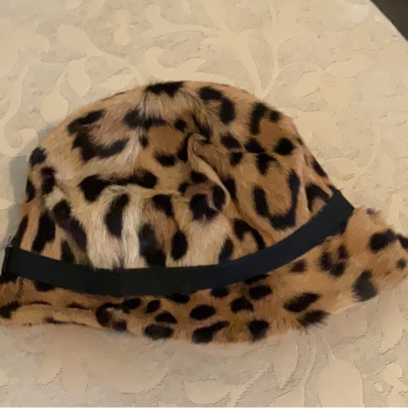 Vintage Leopard  REAL FUR Bucket Hat - Picture 12 of 16